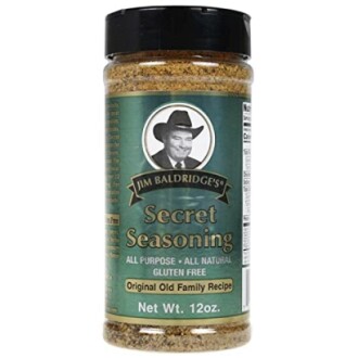 Jim Baldridge's Secret Seasoning bottle, gluten free, 12 oz